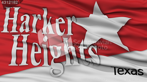 Image of Closeup of Harker Heights City Flag