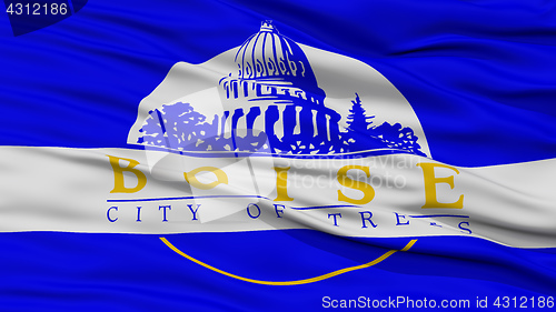 Image of Closeup Boise Flag