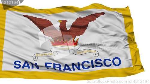 Image of Isolated San Francisco City Flag, United States of America