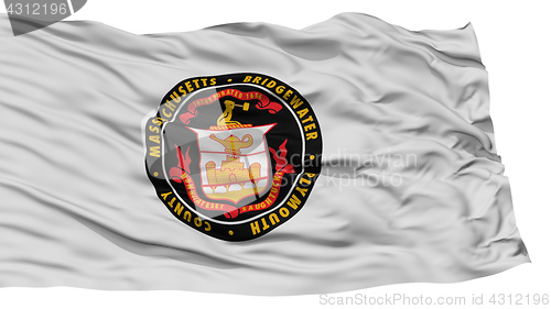 Image of Isolated Bridgewater City Flag, United States of America