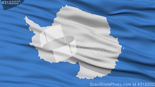 Image of Closeup Antarctica Flag