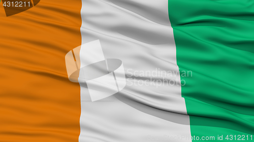 Image of Closeup Cote dIvoire Flag