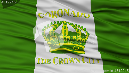 Image of Closeup of Coronado City Flag
