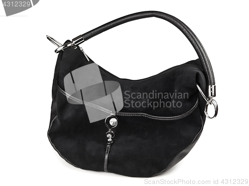 Image of Woman black handbag