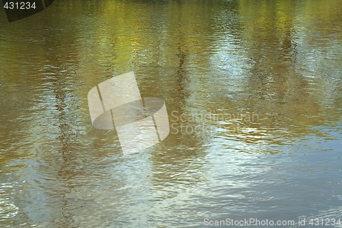 Image of colourfull water reflections