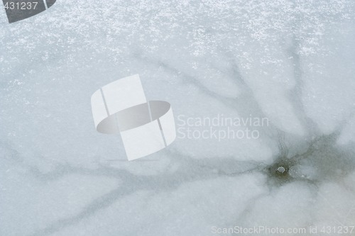 Image of ice-bound water surface