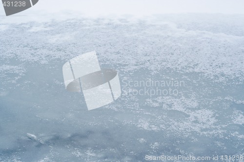 Image of ice-bound lake surface