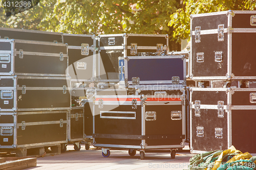 Image of Boxes stage equipment