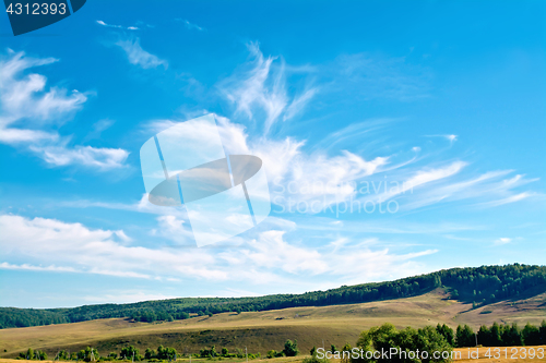 Image of Landscape with hills and sky