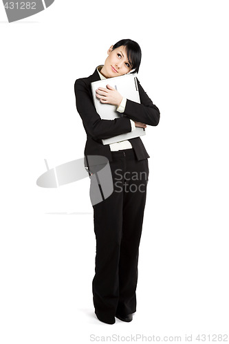 Image of Businesswoman with laptop