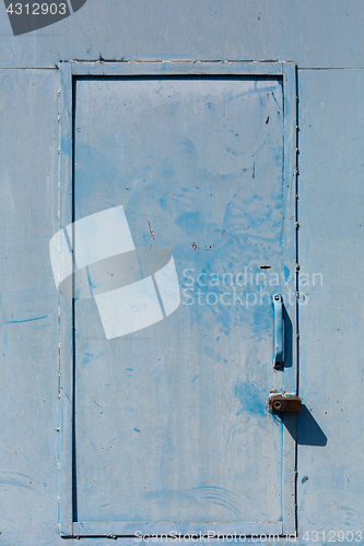 Image of Blue Old locked Door