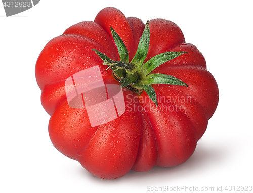 Image of Tomato with droplets of dew