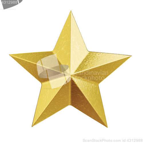 Image of shiny golden christmas star