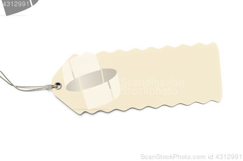 Image of a typical price tag isolated on white background