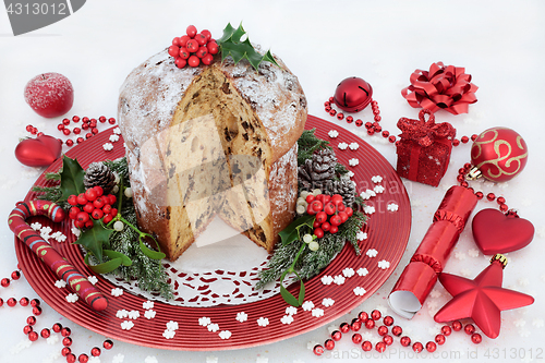 Image of Chocolate Panettone Christmas Cake