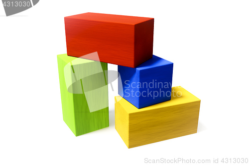 Image of some colorful building blocks