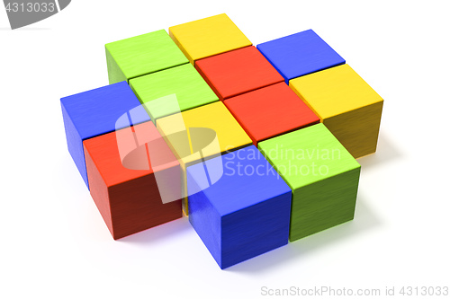 Image of some colorful building blocks