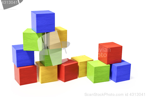 Image of some colorful building blocks