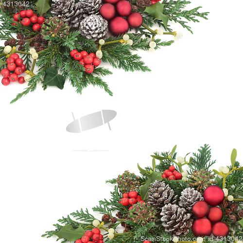 Image of Christmas Background Border