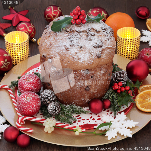 Image of Italian Panettone Christmas Cake