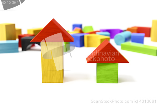 Image of some colorful building blocks