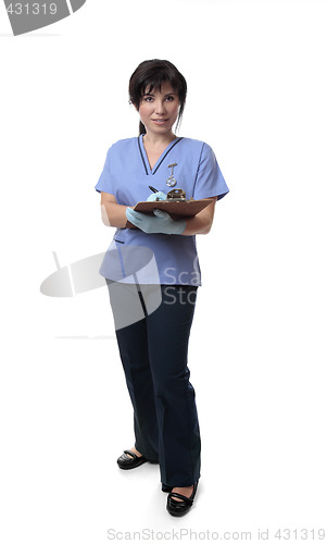 Image of Nurse with medical records