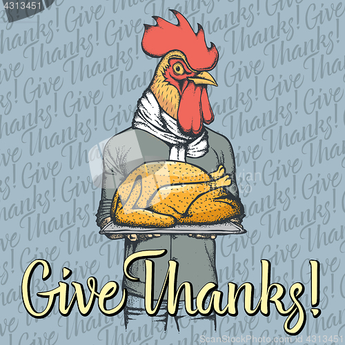 Image of Vector illustration of Thanksgiving xxx concept