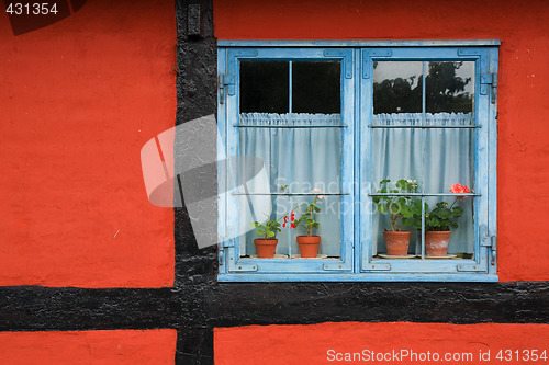 Image of Window with flowers