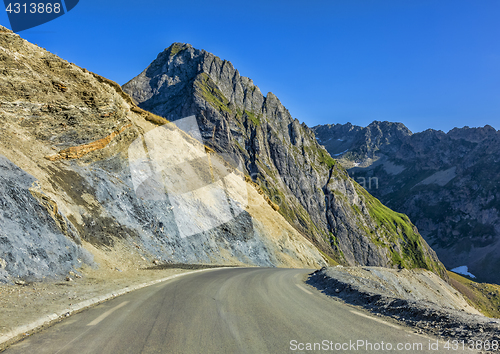 Image of Road in Pyrenees Mountains