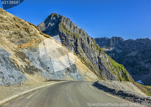 Image of Road in Pyrenees Mountains