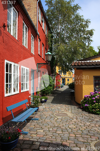 Image of Colorful brickroad