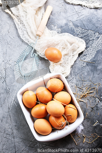 Image of raw eggs