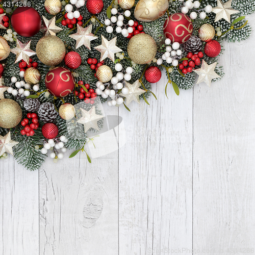 Image of Christmas Decorative Background Border