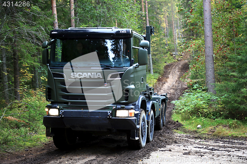 Image of Offroad Driving With Scania Defense Vehicle