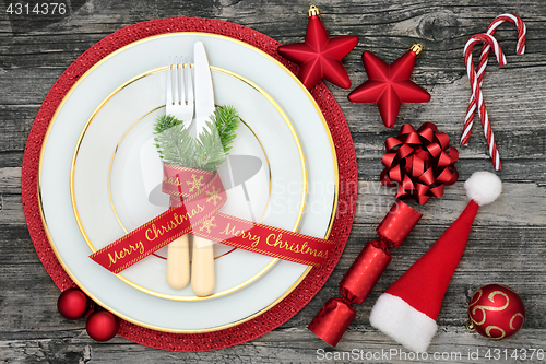 Image of Christmas Table Setting