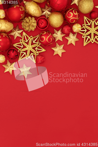 Image of Christmas Bauble Background