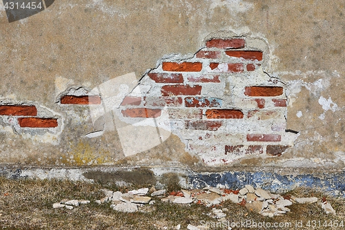 Image of Brick Wall Closeup