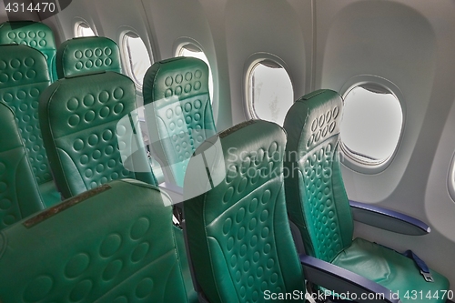 Image of Airliner interior seat