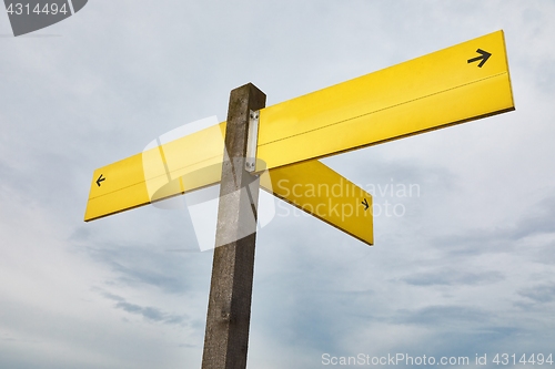 Image of Blank Direction Signs