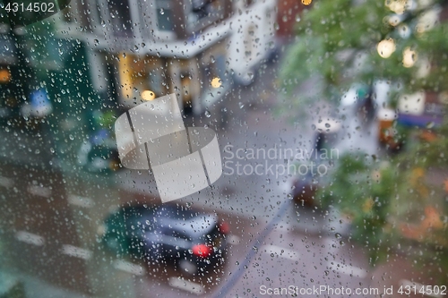 Image of Rainy window surface