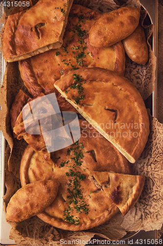 Image of Different pies composition