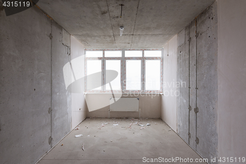 Image of Room in a new building with large wide windows