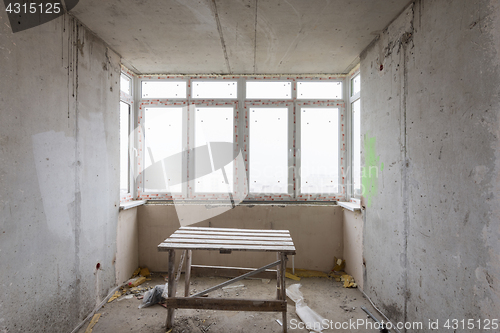 Image of Repair of new buildings in the building, construction goats