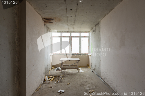 Image of Construction goats in the renovated premises of the new building