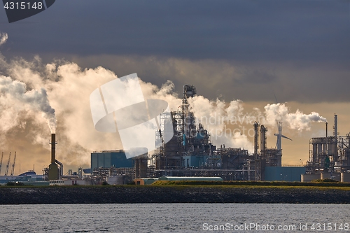 Image of Smoking chemical plant