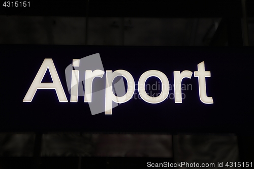 Image of Airport Station Sign