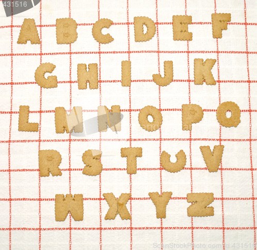 Image of alphabet cookies