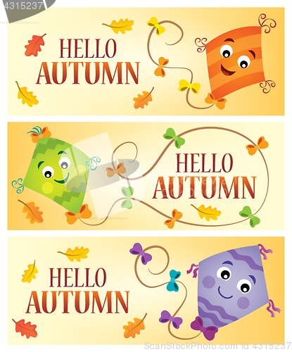 Image of Hello autumn theme banners 1