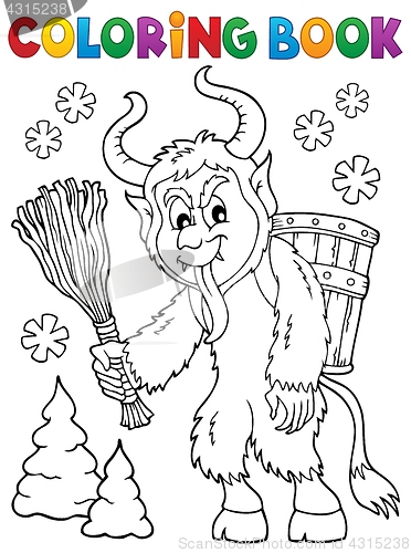 Image of Coloring book Krampus theme 1