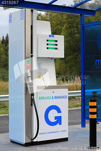 Image of Gasum Natural Gas Dispenser at Filling Station